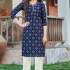 Women Palkhi | Navy Blue Color Bandhej Print Dress (D1135)