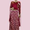 Women Palkhi | Maroon Color Crock Top Dress ( D0864 )