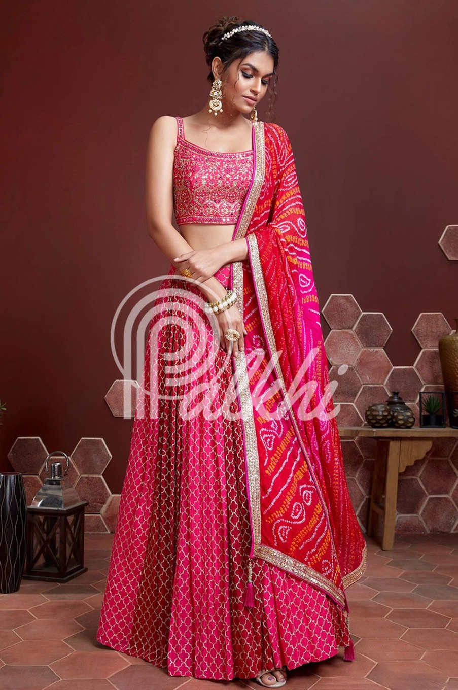 Women Palkhi | Pink Color Lehengha Choli (L0316)