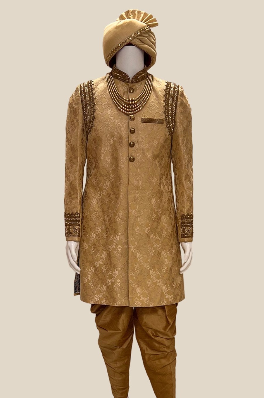 Men Palkhi | Brown Color Sherwani (M0411)