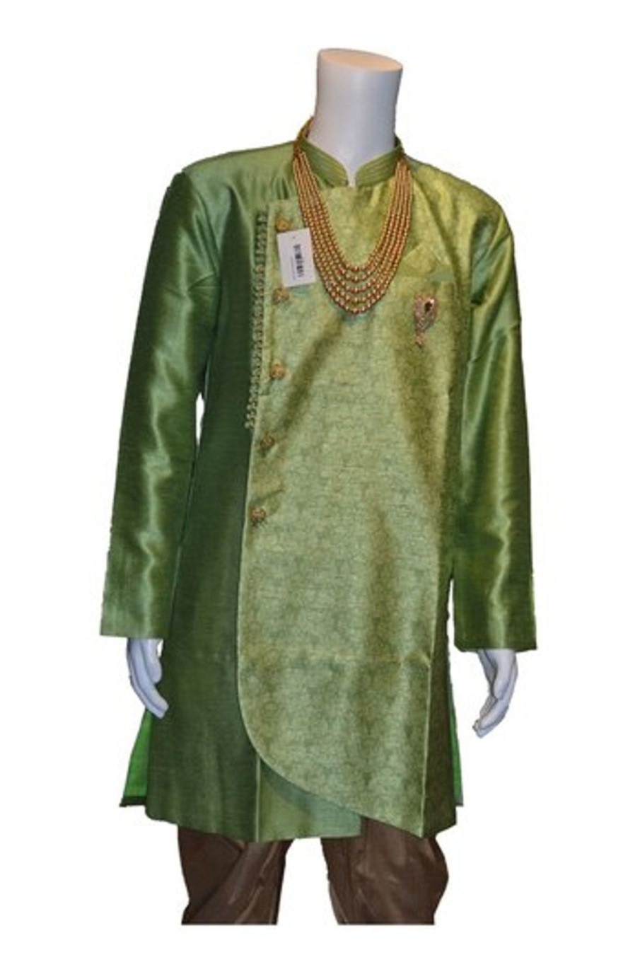 Men Palkhi | Green Indo Western Sherwani (M0362B)