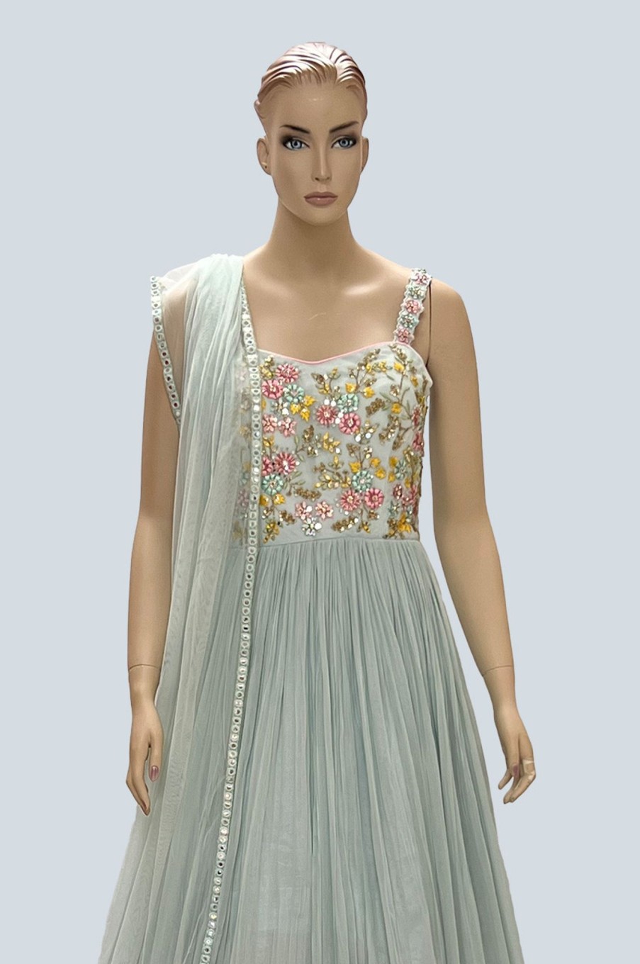 Women Palkhi | Light Green Color Dress (D1285)