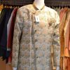 Men Palkhi | Light Green And Gold Indo Western Sherwani (M0360B)